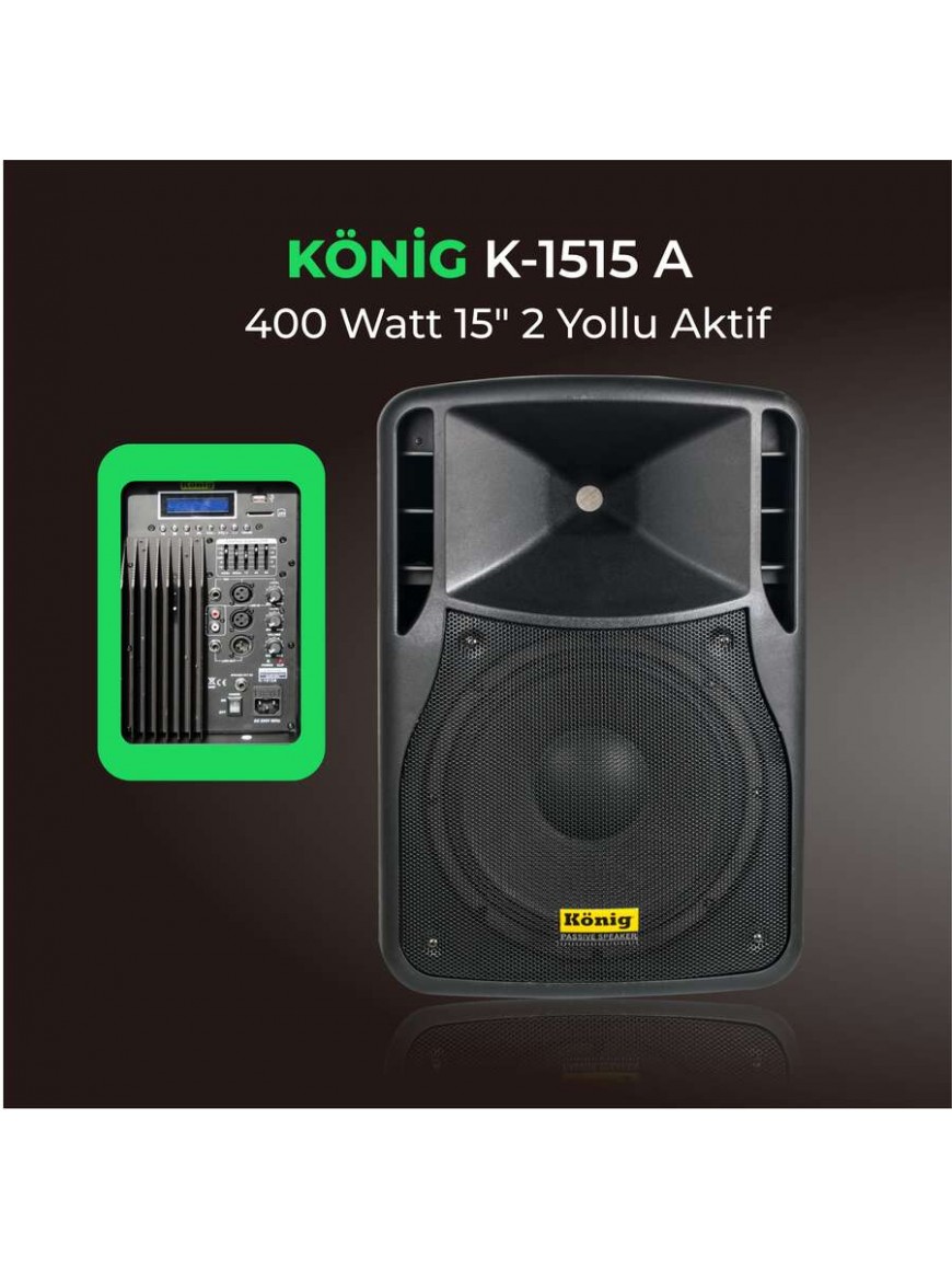 König K-1515 - 15 inç 800W Peak 8 ohm Pasif Kabin Hoparlör - Adet