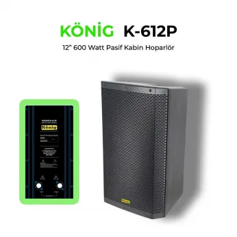 König K–612 P Pasif Hoparlör 600W
