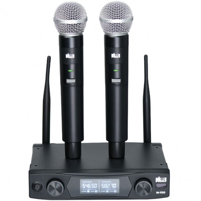 WÖLLER W-920EE UHF 2 El Kablosuz Mikrofon 