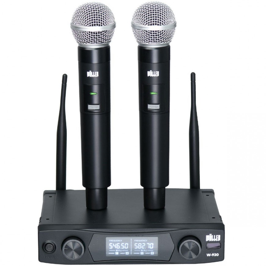 WÖLLER W-920EE UHF 2 El Kablosuz Mikrofon 