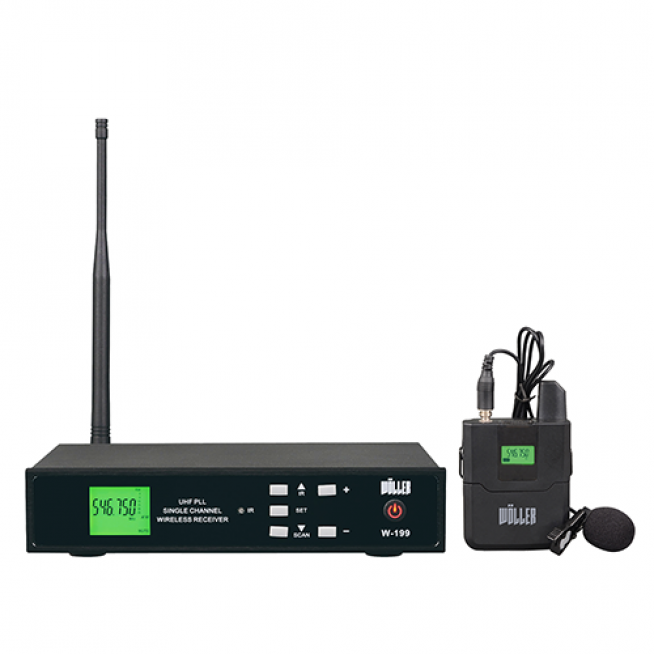 WÖLLER W-199E Tek Yaka Digital Kablosuz Mikrofon