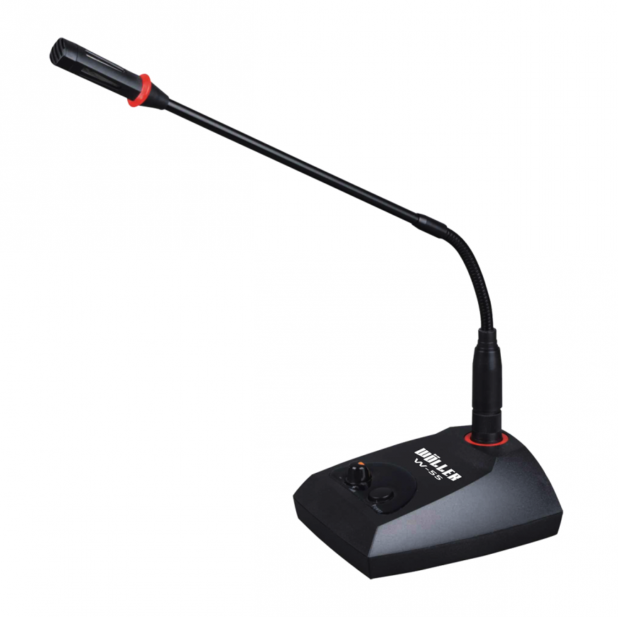 WÖLLER W-55  Volüm+ Işıklı Kablolu Kürsü Mikrofonu 