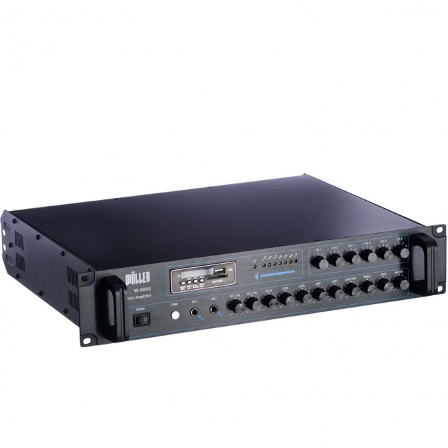 WÖLLER W-6800 800W 100V 6 Bölge Kontrollü Amfi 