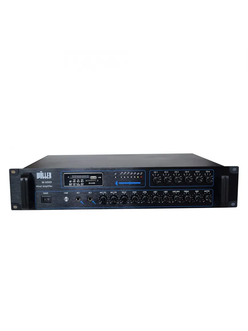 WÖLLER W-6800 800W 100V 6 Bölge Kontrollü Amfi 