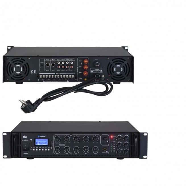 Wöller W-61800 1800W 6 Bölge Hat Trafolu Mikser Amplifikatör