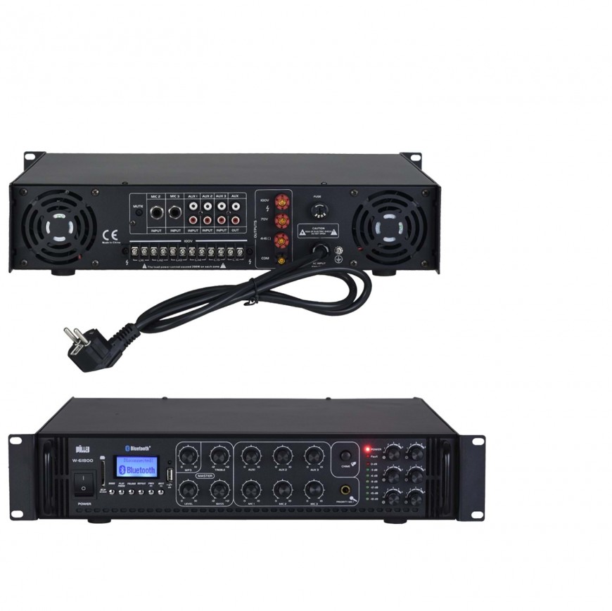 Wöller W-61800 1800W 6 Bölge Hat Trafolu Mikser Amplifikatör