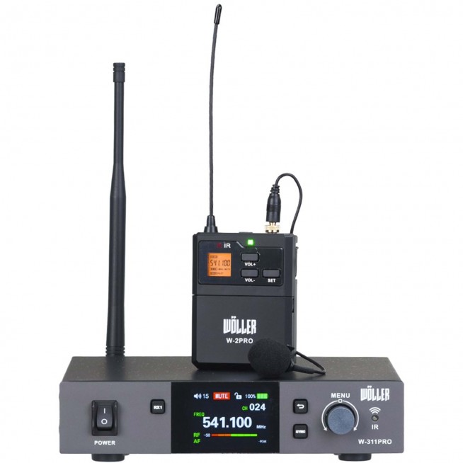 WÖLLER W-311PRO-Y TEK YAKA  DİGİTAL Kablosuz Mikrofon 
