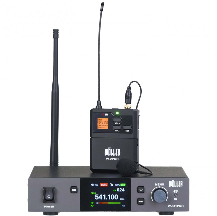 WÖLLER W-311PRO-Y TEK YAKA  DİGİTAL Kablosuz Mikrofon 