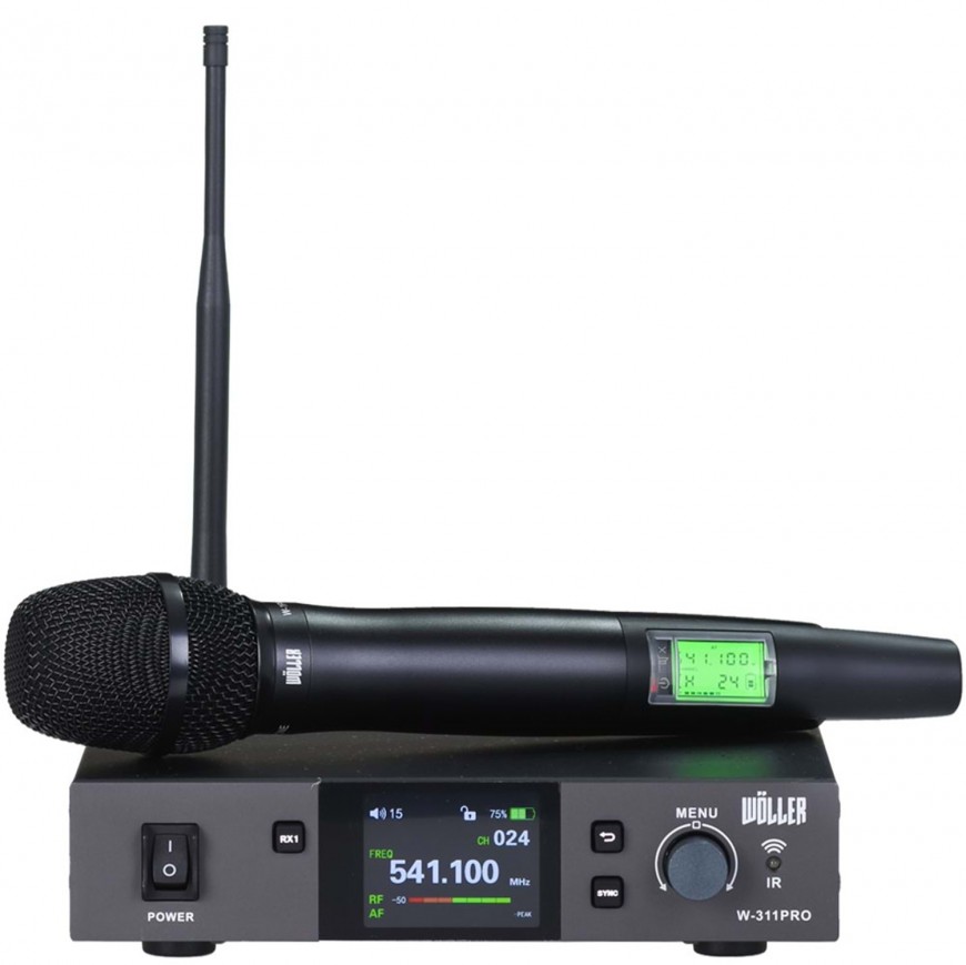 WÖLLER W-311PRO-E TEK EL  DİGİTAL KABLOSUZ MİKROFON 