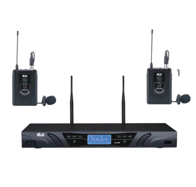 WÖLLER W940YY UHF Çift Yaka Telsiz Mikrofon