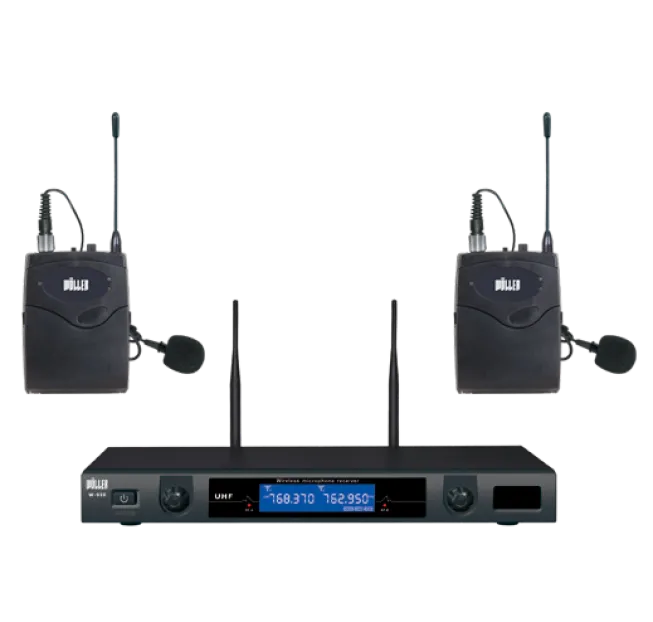 WÖLLER W930YY UHF Çift Yaka Telsiz Mikrofon