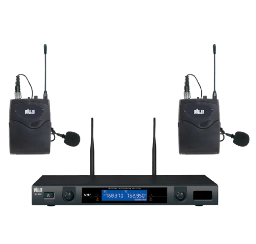 WÖLLER W930YY UHF Çift Yaka Telsiz Mikrofon