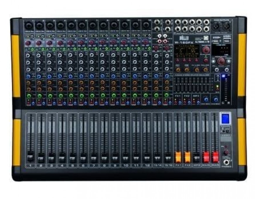 WÖLLER W16R2500 16 Kanal 2x1250 Watt Power Mixer