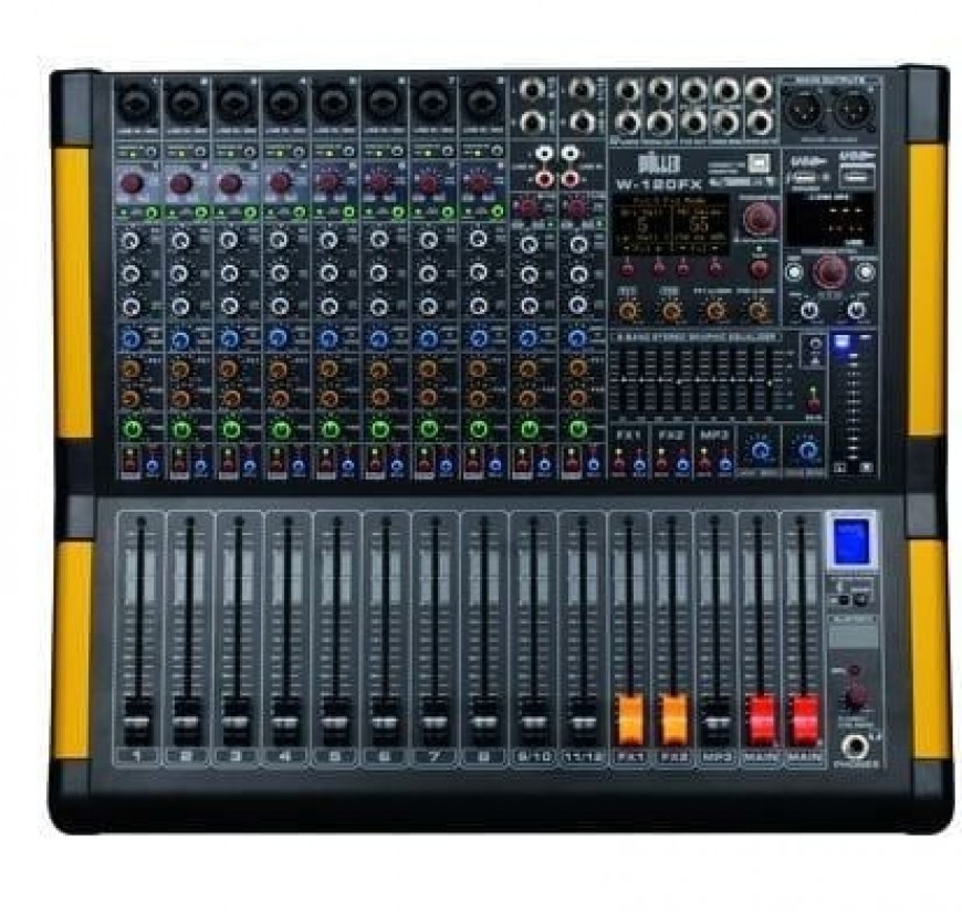 WÖLLER W12R2500 12 Kanal 2x1250 Watt Power Mixer