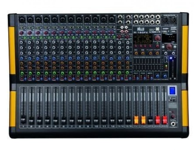 WÖLLER W16R2000 16 Kanal 2x1000 Watt Power Mixer