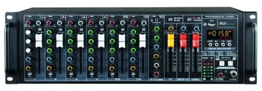 WÖLLLER WRP1800 10 Kanal 2x400 Watt Power Mixer