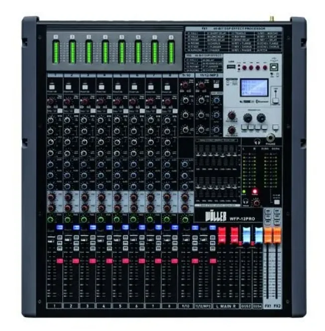 WÖLLER WFP164PRO 16 Kanal 4x1500 Watt Power Mixer