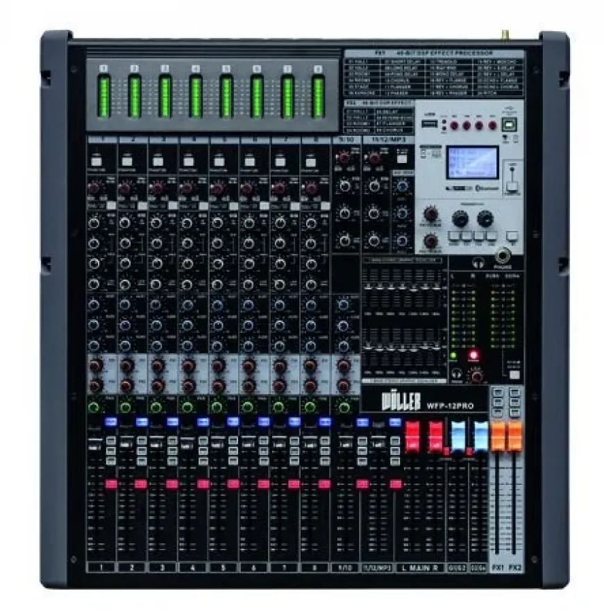 WÖLLER WFP164PRO 16 Kanal 4x1500 Watt Power Mixer