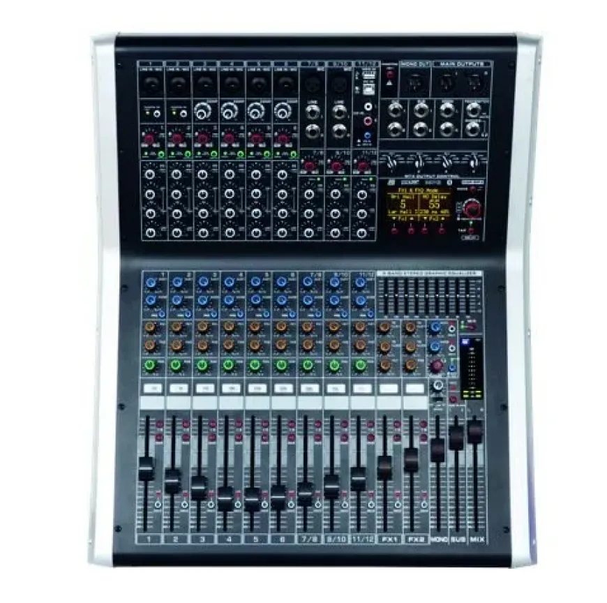 WÖLLER WPX124PRO 12 Kanal 4x1200 Watt Power Mixer