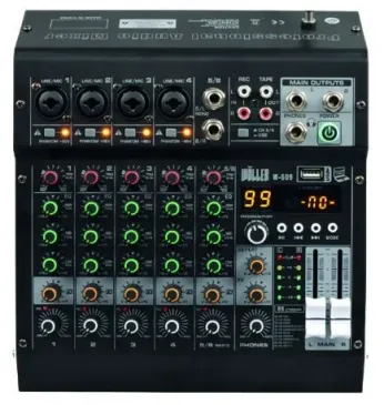 WÖLLER W609 6 Kanal Anolog Mixer