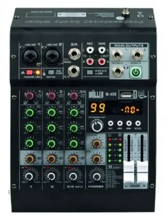 WÖLLER W409 4 Kanal Anolog Mixer
