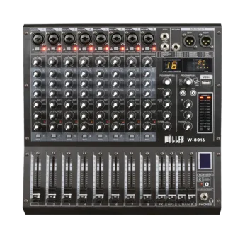 WÖLLER W8016 8 Kanal Anolog Mixer