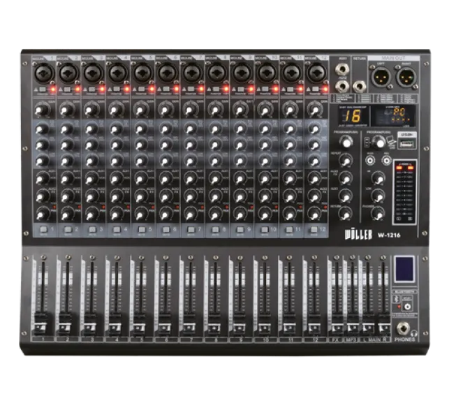 WÖLLER W1216 12 Kanal Anolog Mixer