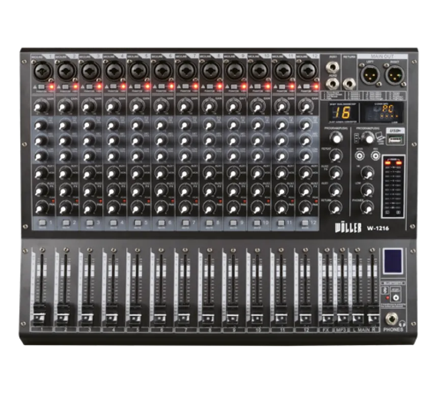 WÖLLER W1216 12 Kanal Anolog Mixer
