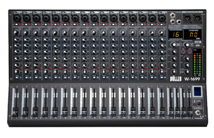 WÖLLER W1616 16 Kanal Anolog Mixer