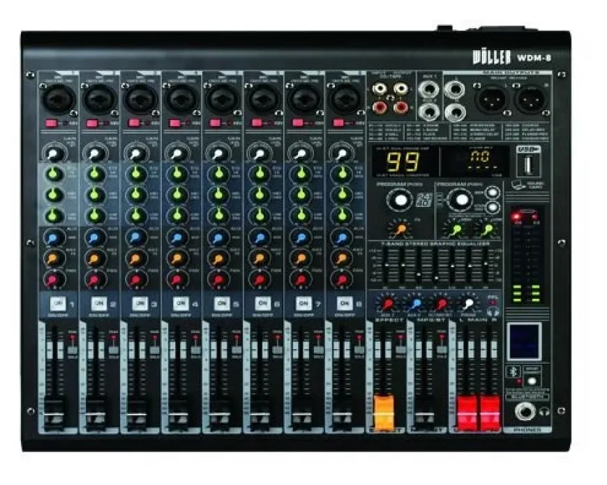 WÖLLER WDM8 8 Kanal Anolog Mixer