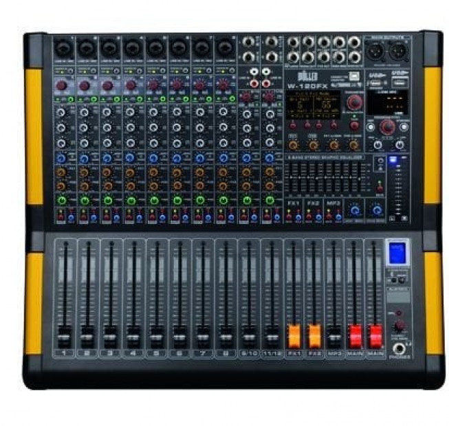 WÖLLER W120FX 12 Kanal Anolog Mixer