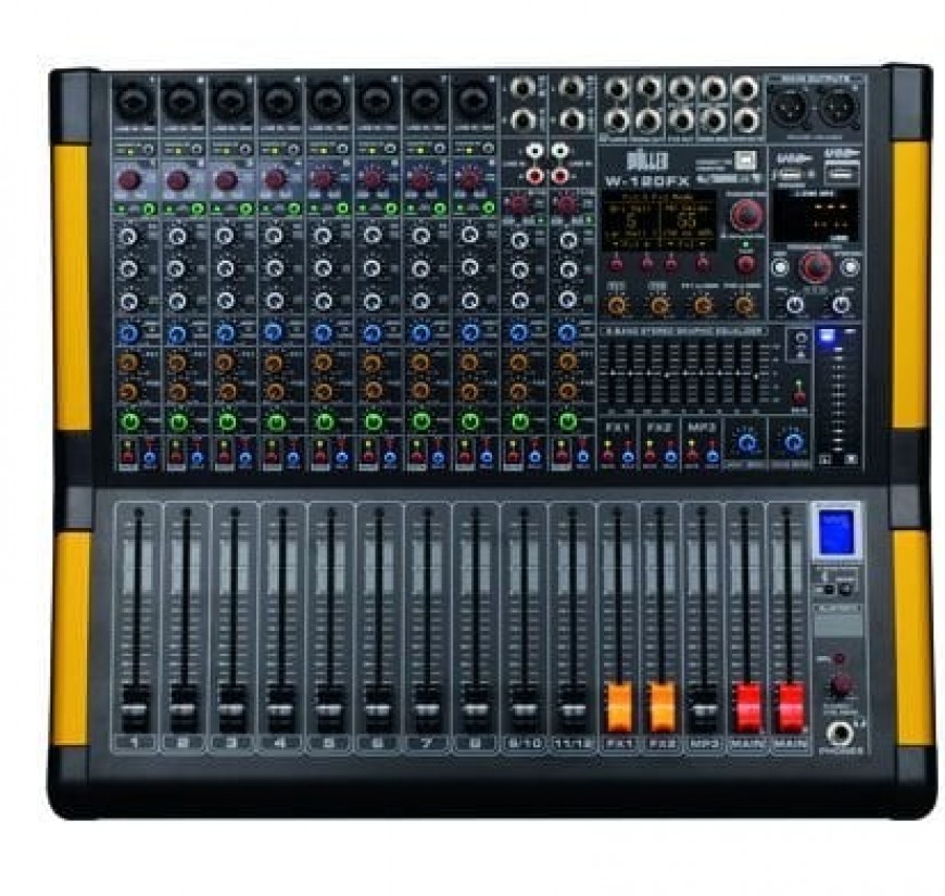 WÖLLER W120FX 12 Kanal Anolog Mixer