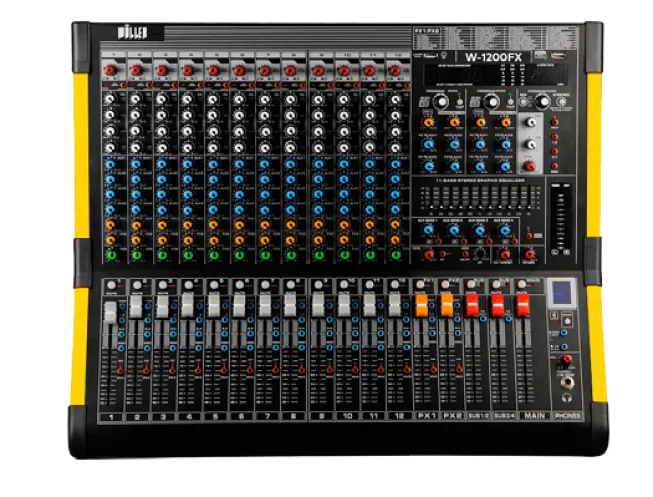 WÖLLER W1200FX 12 Kanal Anolog Mixer