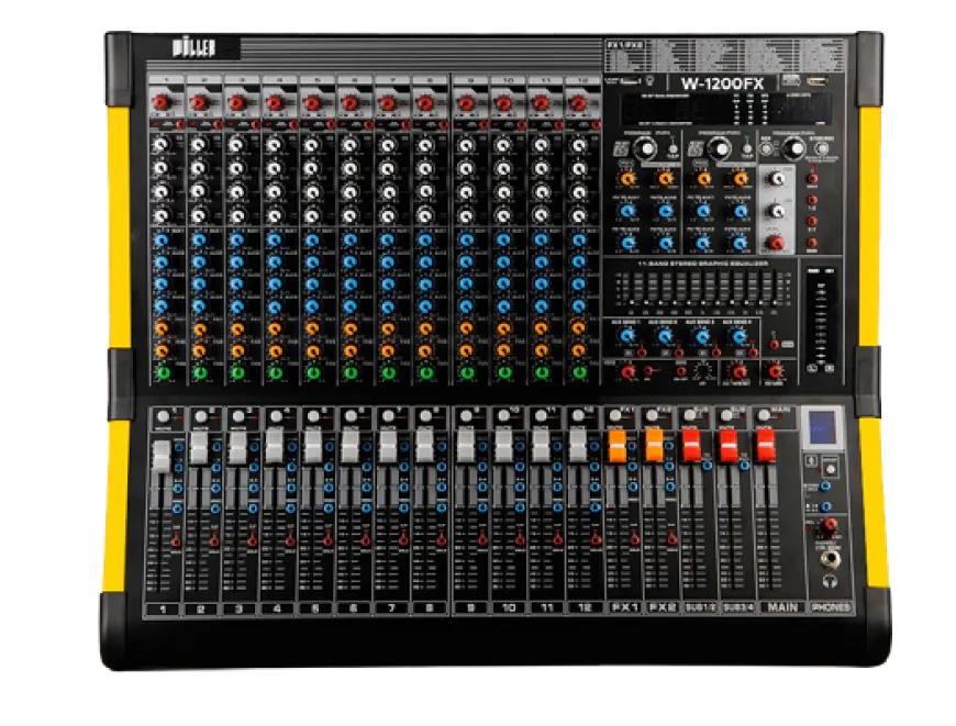 WÖLLER W1200FX 12 Kanal Anolog Mixer