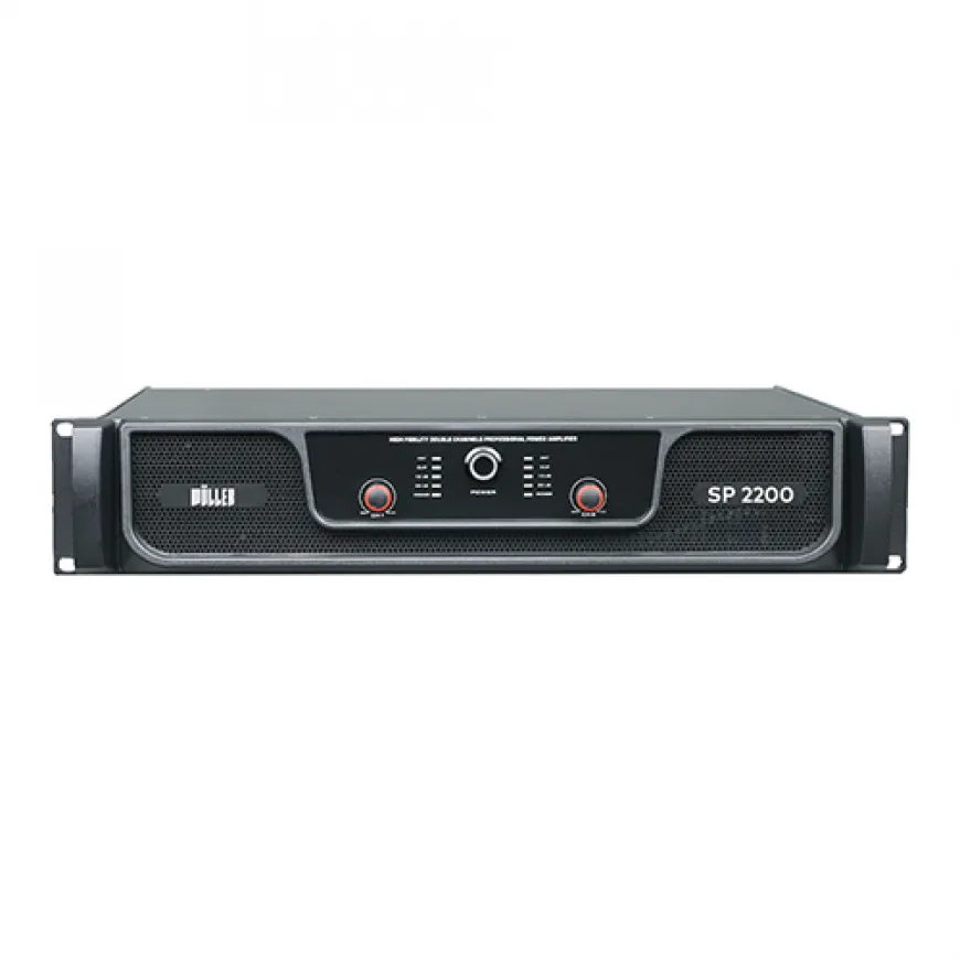 WÖLLER SP2200 2x1100 Watt Power Amfi