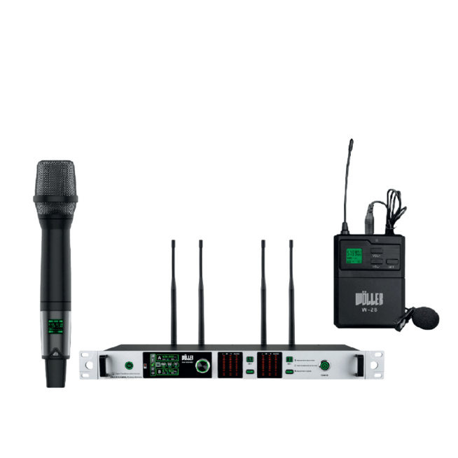 WÖLLER DW3000EY UHF El+Yaka Telsiz Mikrofon