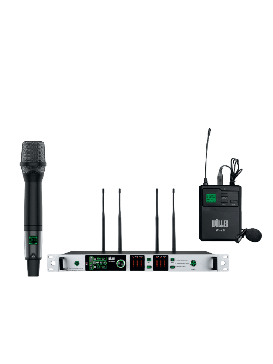 WÖLLER DW3000EY UHF El+Yaka Telsiz Mikrofon