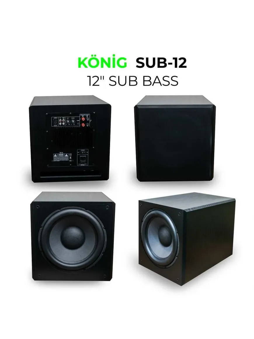 KÖNİG Sub12A 1x12'' 700 Watt Aktif Subbass