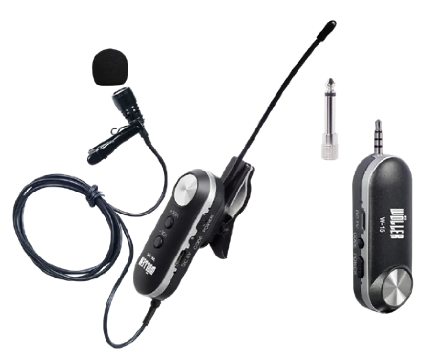 WÖLLER W15 UHF Telsiz Yaka Mikrofonu