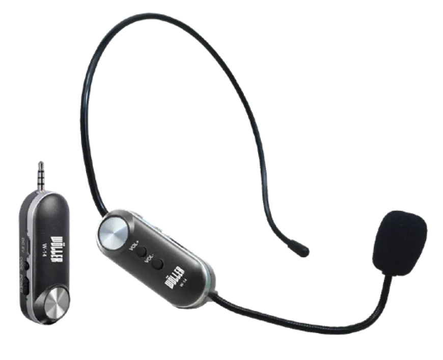 WÖLLER W14 UHF Telsiz Headset Mikrofon