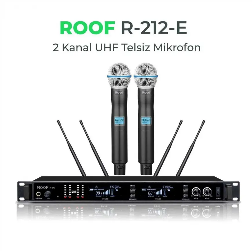 ROOF R212 EE 2El Telsiz Mikrofon
