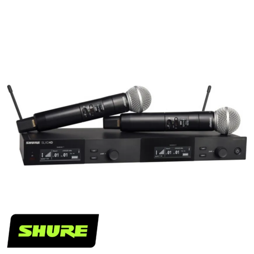 SHURE SLXD24DE/SM58 Çift El Telsiz Mikrofon